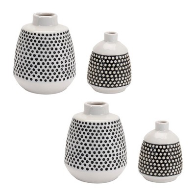 Melrose Bubbled Ceramic Bud Vase (Set of 2)