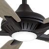 52" Minka Aire Modern Indoor Ceiling Fan with LED Light Remote Control Coal Seashore Gray for Living Room Kitchen Bedroom Family - 3 of 4