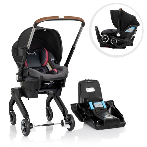 Evenflo Shyft Dualride Travel System With Carryall Storage Sylva Target