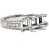 Pompeii3 1/5ct Diamond Princess Cut Hand Engraved Mounting 14K - 2 of 4