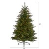 Nearly Natural 5-ft Napa Valley Fir Artificial Christmas Tree with 350 Clear Lights and 1107 Bendable Branches - 2 of 4
