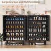 6-Tier Shoe Cabinet with Doors, Wood Shoe Storage Organizer for 24 Pairs - 4 of 4