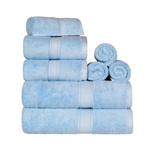 Luxury Cotton Heavyweight Ultra-Plush 8 Piece Towel Set by Blue Nile Mills - 1 of 4