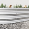 Okak 71/89IN Rust-Proof Oval Raised Garden Bed with Metal Frame, Planters with Open Base Design, Garden Bed for Plants, Vegetables, Flowers - 3 of 4