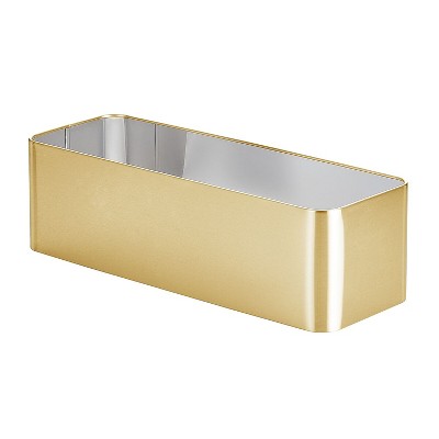 mDesign 3-Roll Steel Toilet Paper Storage Holder Soft Brass (25982)