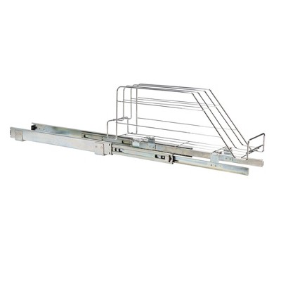 Chrome-Plated Steel Pull-Out Storage Organizer for Cookware