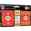 MasterPieces Officially Licensed NFL Kansas City Chiefs 2-Pack Playing cards & Dice set for Adults - 2 of 4