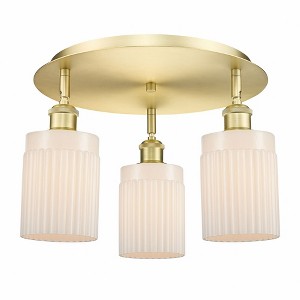 Hadley - 3 Light Flush Mount In Art Deco Style-9.5 Inches Tall and 16.25 Inches Wide - 1 of 1