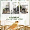 Bird Stand with Wheels and Tray Parrot Play Stand with Perches Ladder Toy Hook and Bowls for Small Parrots Indoor Outdoor Use - LAOTIES - 4 of 4
