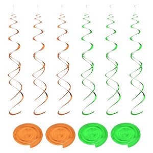Unique Bargains Party PVC Colorful Hanging Double Spiral Decorations with Hook 20 Pcs - 1 of 4