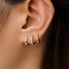 Inerney Gold Huggie Hoop Earrings Set for Women, Dainty Small Sterling Silver Earring Stacks Hypoallergenic Jewelry for Multiple Piercings - 3 of 4