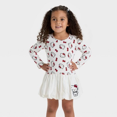 Toddler Girls' Hello Kitty Dress - Ivory
