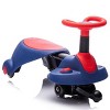 INFURNIC Baby Walkers Wiggle Car with Retractable Seat and 360 Degree Steering for Kids, Blue, 28.35"*12.99"*15.94" - 3 of 4