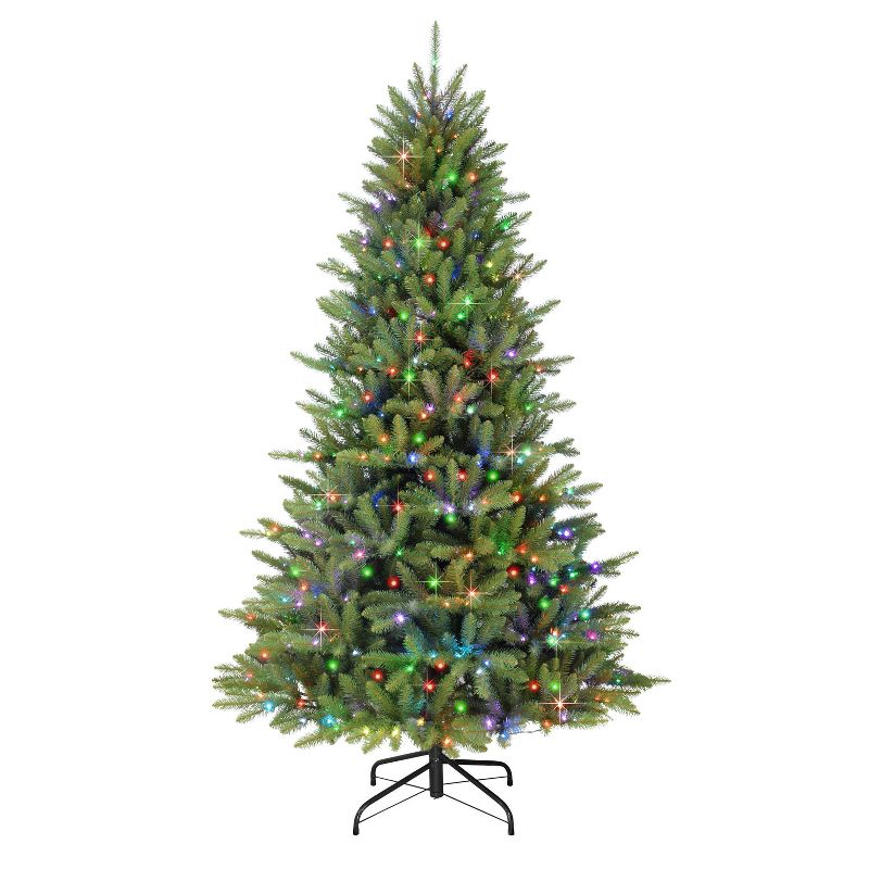 7.5ft Puleo Pre-Lit Full Fraser Fir Artificial Christmas Tree Clear Lights, 5 of 7