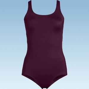 Lands' End Women's Mastectomy Chlorine Resistant Tugless One Piece Swimsuit Soft Cup - 1 of 2