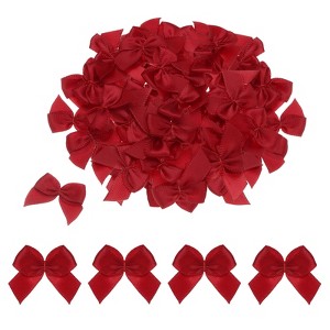 Unique Bargains Gift Packaging Accessories Mini Ribbon Bows for Fabric Craft DIY - 1 of 4