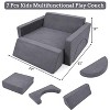 Coucheta 7-Piece Modular Kids Play Couch Collection - Multifunctional Convertible Play Set for Playroom & Nursery, Multiple Colors - 3 of 4