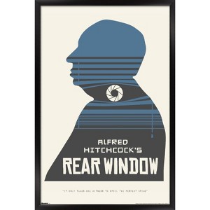 Trends International Alfred Hitchcock - Rear Window (1954) Silhouette Framed Wall Poster Prints - 1 of 4