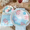Kate Aspen Beach Party 62 Piece Coastal Party Tableware Set, Birdal Shower Decorations Plates & Napkins, Vibrant Floral Nautical (16 Guests) - 2 of 4