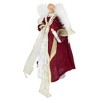 Northlight Angel with Lighted Candle Christmas Tree Topper - 14" - Burgundy and White - 3 of 4