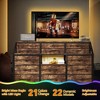 Dresser with Power Outlets and LED Lights, 55" W Dresser for Bedroom with 14 Drawers Dresser - 4 of 4