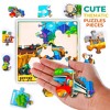 QUOKKA 28 Pieces Wooden Puzzles for Kids 3 4 5 Years Old - 4 of 4