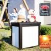 Infurnic Deck Boxes, Portable Box Container with Handle for Storage Patio Furniture, Garden Tools, Pool Supplies, Multicolored, 22.1"*22.1"*24.2" - 3 of 4