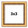 PosterPalooza | Square Classic Modern Gold Picture Frame - UV Acrylic, Foam Board Backing, Hanging Hardware - 2 of 4