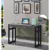 47" Monterey Desk with Charging Station Weathered Gray/Black - Breighton Home: Office Workstation with Hutch Storage - 2 of 4