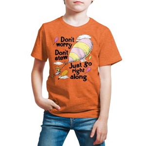 Boys' - Dr. Seuss - Don't Worry Go Along Short Sleeve Graphic T-Shirt - 1 of 4