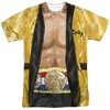 Men's Rocky Yellow Robe (Front Back Print) Short Sleeve Costume T-Shirt - 2 of 4