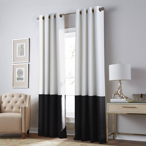 1pc Light Filtering Kendall Lined Window Curtain Panel - Curtainworks - image 1 of 4