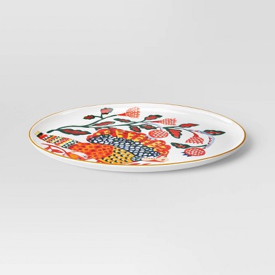 11.75" Stoneware Turkey Serving Platter - Threshold™