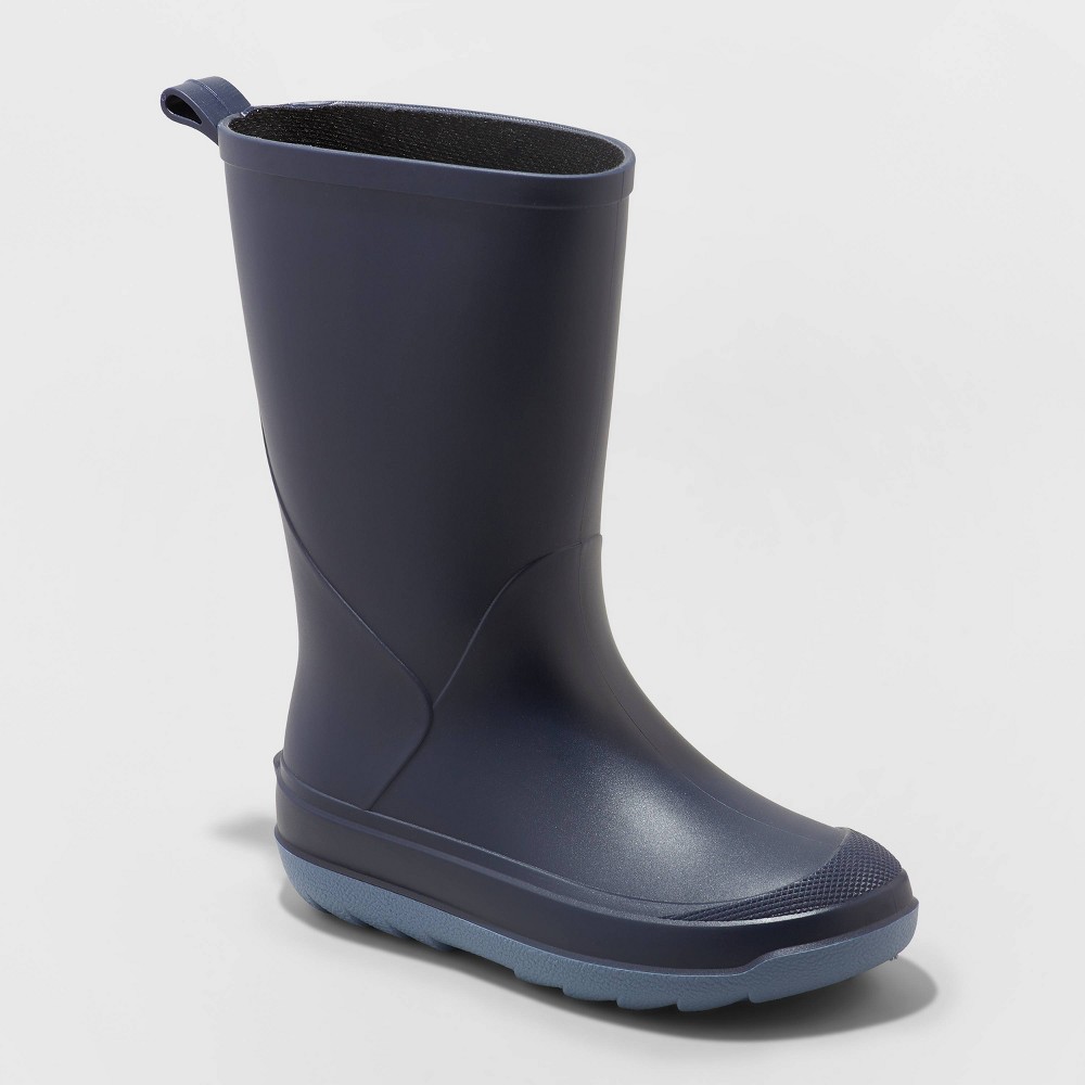 Kids' Andy Slip-On Rain Boots - Cat & Jack™ Navy 6