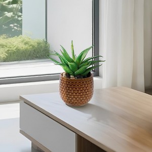 KTMBDW Plant Pots Set of 3, Ceramic Planter Pot with Drainage Hole, Indoor/Outdoor Cylinder Round Planter Pot - 1 of 4