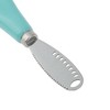 Unique Bargains Stainless Steel Safe Butter Cutter with Ceramic Handle Hole Design Cyan 5.3 Inch - 2 of 3