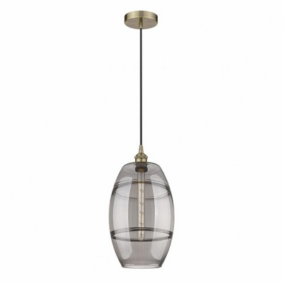 Vaz - 1 Light Cord Hung Mini Pendant In Industrial Style-18.5 Inches Tall and 10 Inches Wide