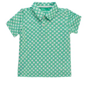 RuggedButts Toddler Boys Knit Short Sleeve Performance Polo - Tiny Tee Time, 4T - 1 of 4