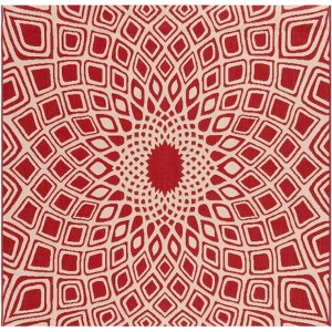 Courtyard CY6616 UV & Stain Resistant Non-Shedding Power Loomed Indoor/Outdoor Rugs - Safavieh - 1 of 4