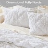 Kumasinova 2/3 PCS Twin Textured Floral Comforter Set with Bow Tie Accents,Soft Brushed Microfiber Bedding Set with Comforter & Sham,Machine Washable - 4 of 4