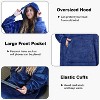 Tirrinia Women Men Full Body Warm Fleece Flannel Hoodie Blanket Oversized Sweatshirt, Super Soft Large Wearable Blanket Hooded, Cozy Gift for Winter - 3 of 4