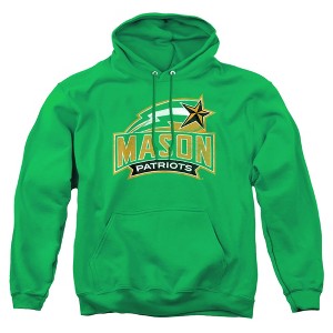 George Mason University Official Distressed Primary Logo Adult Pull-Over Hoodie - 1 of 4