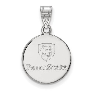 Black Bow Jewelry 10k White Gold Penn State Nittany Lions NCAA Medium Pendant - 1 of 3