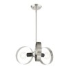 Livex Lighting Modesto 3 - Light Chandelier in  Brushed Nickel - 3 of 4