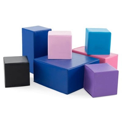 Infans 7 PCS Foam Building Blocks Colorful Climbing Foam Soft Cubes for Kids