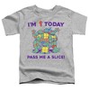 Pizza Birthday Kids T Shirt For Toddlers, Athletic Heather - 2 of 4