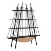 NicBex 84.6" Tall Wood & Metal Bookshelf with Open Shelves,4-Tier Bookshelf Storage Organizer,Sturdy Display Rack for Living Room,Office - 4 of 4