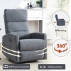 Manual Recliner Chair, Swivel Accent Chair with Rocker for Living Room-Tanpinhause - 2 of 4