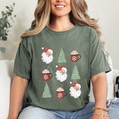 Simply Sage Market Tree and Mug Collage Garment Dyed Tee