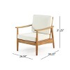 Christopher Knight Home Willowbrook Outdoor Acacia Wood Club Chair - 3 of 4